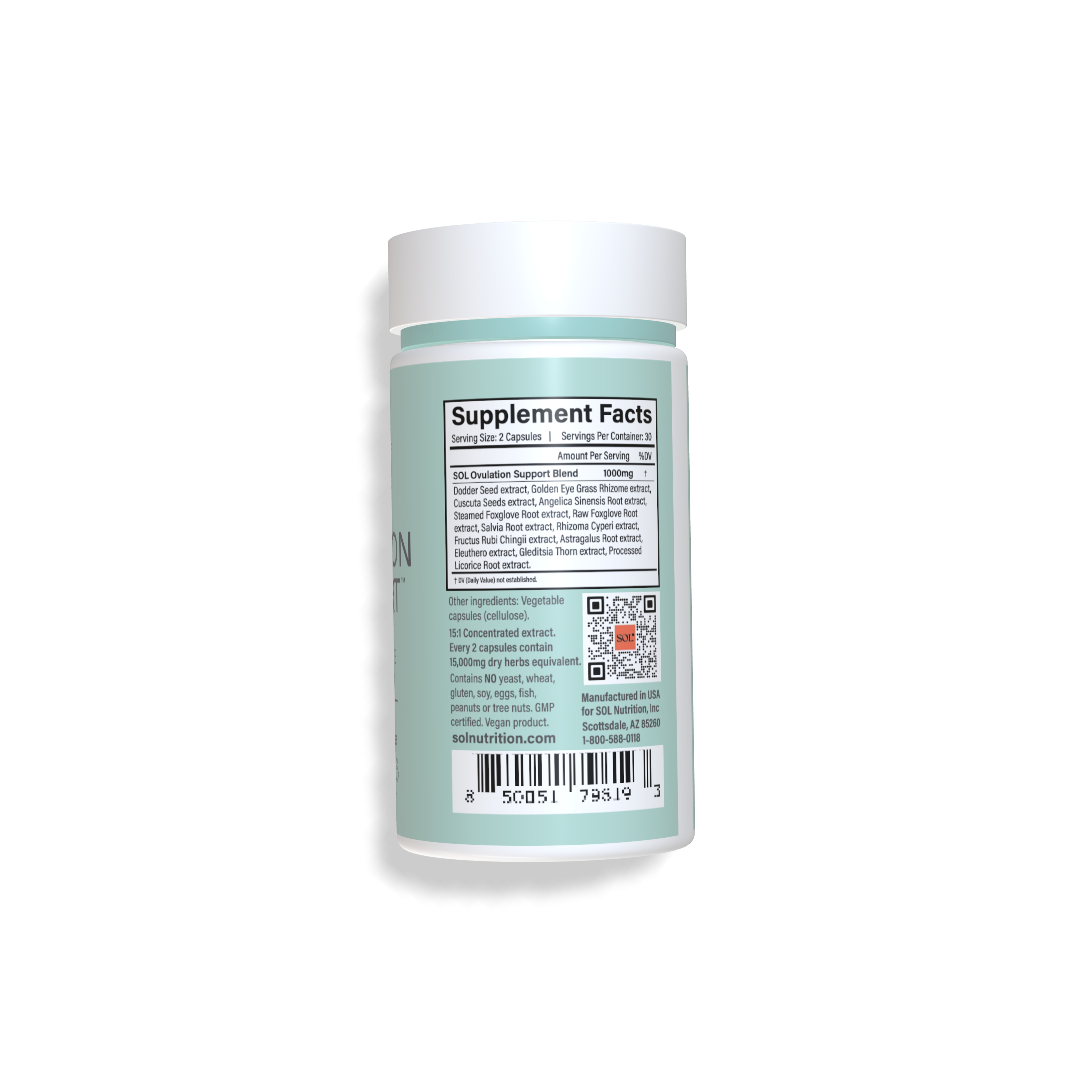 Ovulation Support - Ovulation Supplement Facts - SOL Nutrition