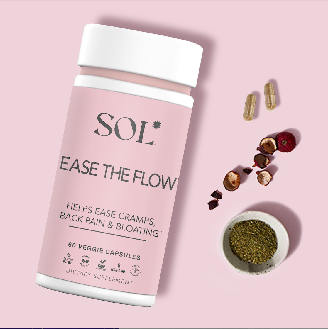 Ease The Flow - Natural PMS Supplements - SOL Nutrition