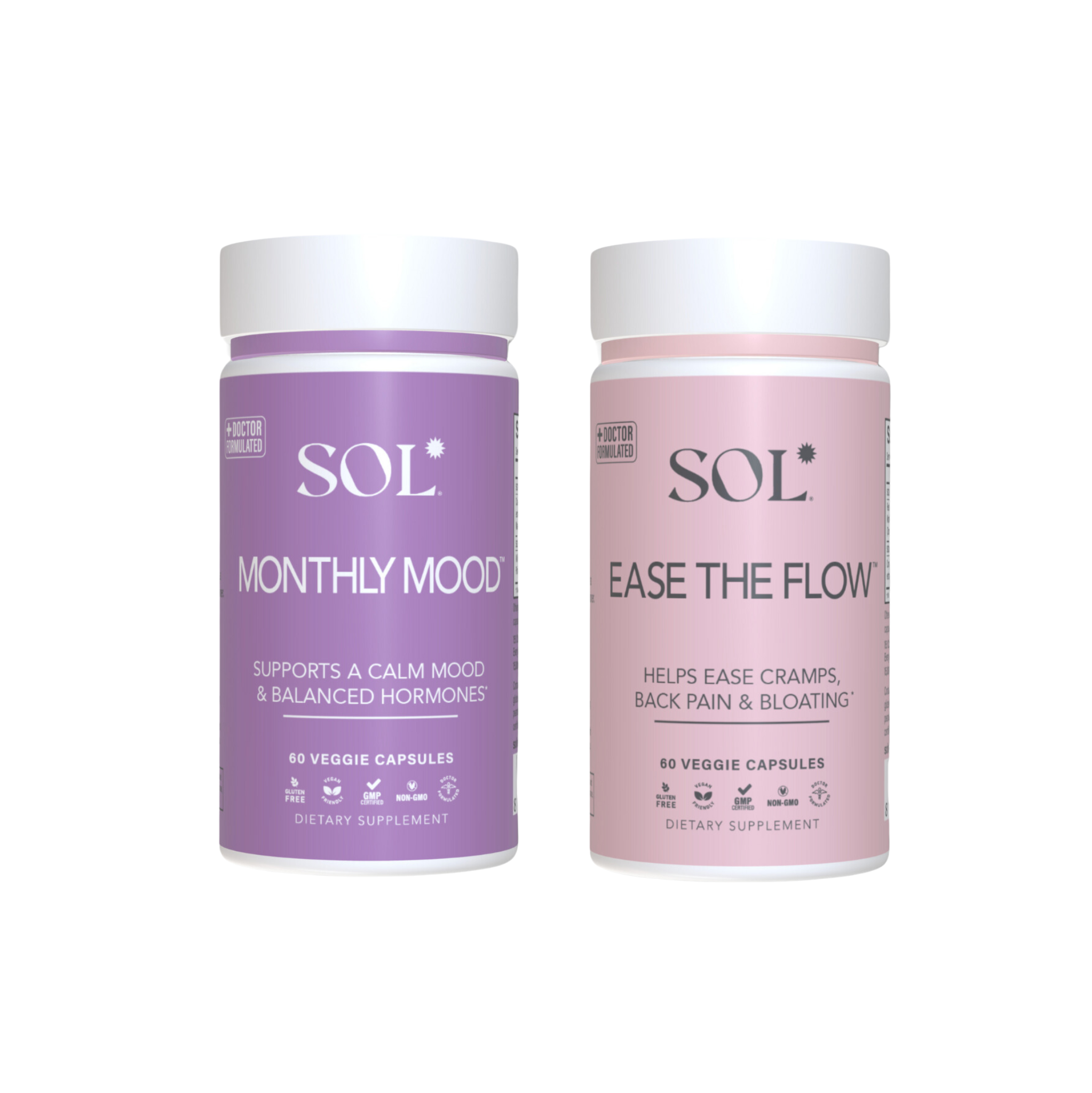 EASE THE FLOW & MONTHLY MOOD MENSTRUAL COMBO - SOL Nutrition