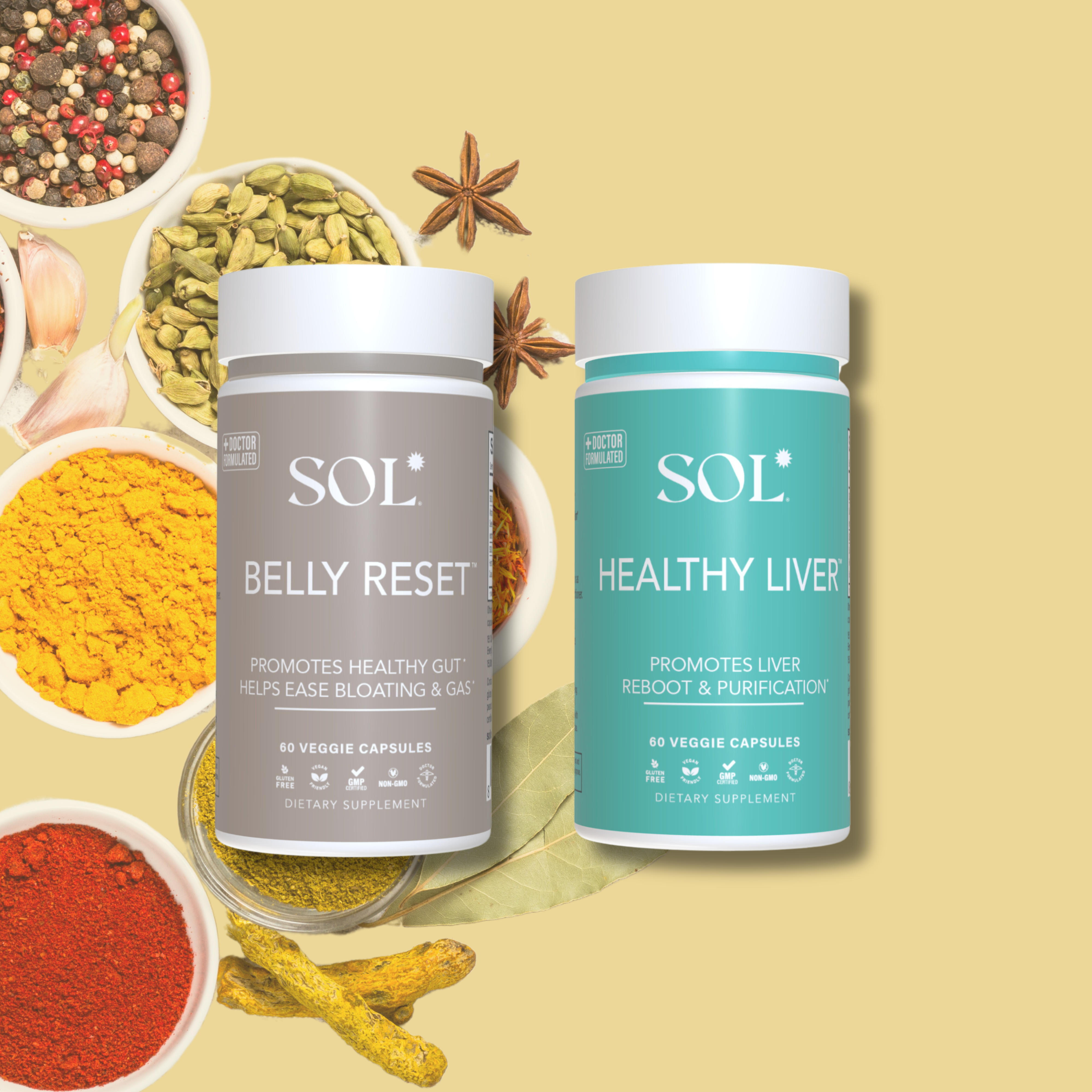 BELLY RESET & HEALTHY LIVER COMBO - SOL Nutrition