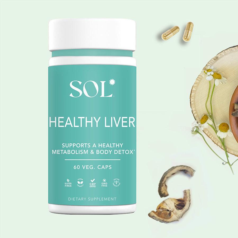 HEALTHY LIVER Supplement - 60 veg caps - SOL Nutrition