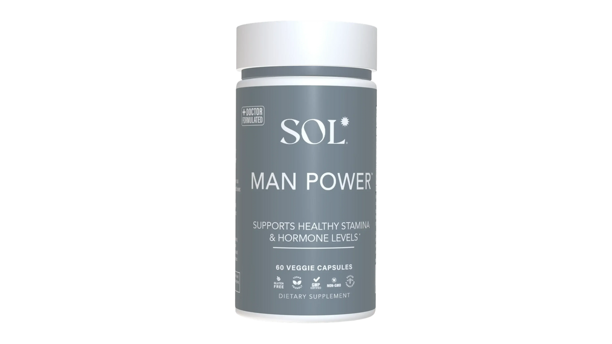Man Power herbal supplement bottle - Men's Wellness collection - SOL Nutrition